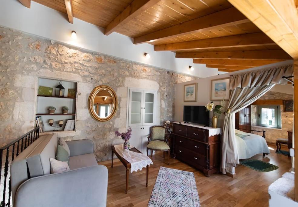 Villa La Casa Di Bella A Tradional Stone House With Barbecue Kariá Exterior foto